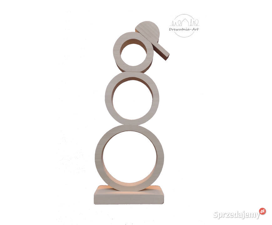 Bałwan drewniana baza do ozdabiania wysokość 35 Warszawa