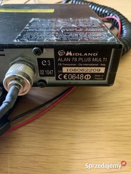 Cb radio Alan 78 plus multi antena President Puławy