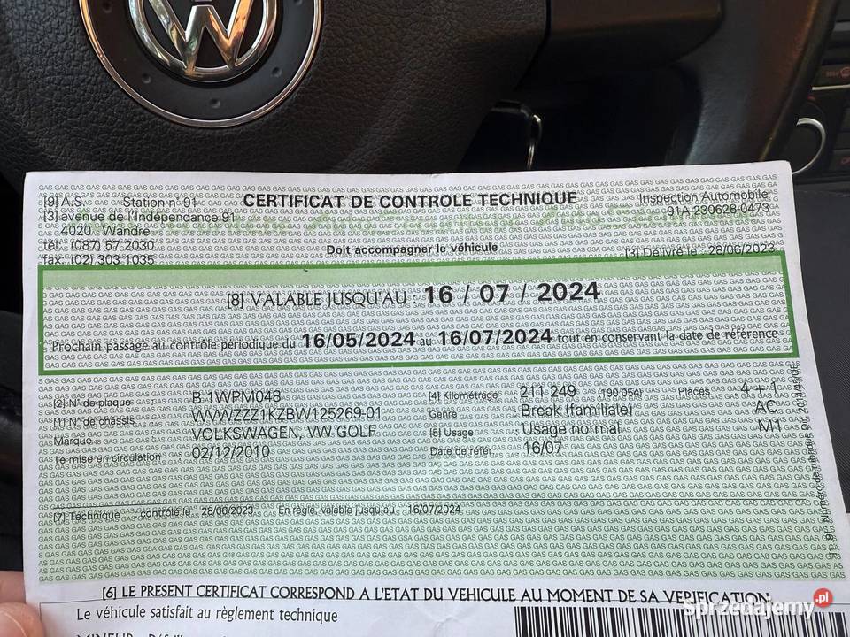 VW Golf VI 16 TDI czujnik parkowania Białystok