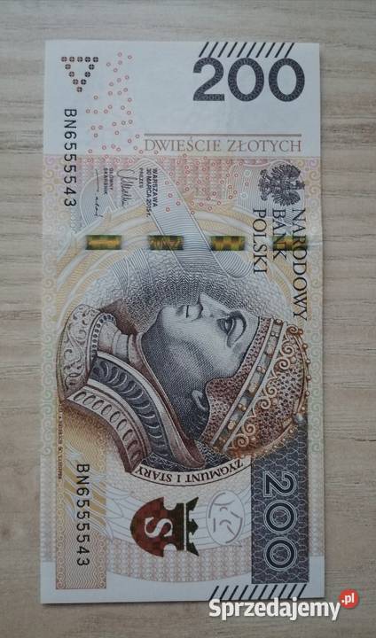 Banknoty Ciekawe Numery np 6665555111888 KOLEJNE Numizmatyka Bytom sprzedam