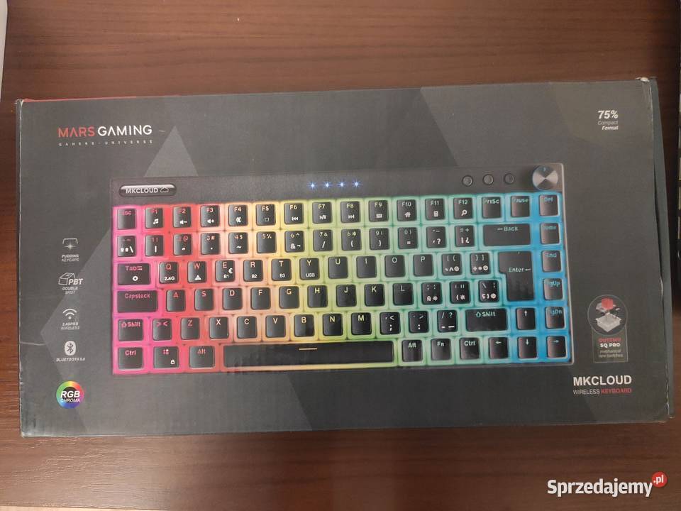 Klawiatura bezprzewodowa Mars Gaming MkCloud RGB Klawiatury i myszy Podwilk