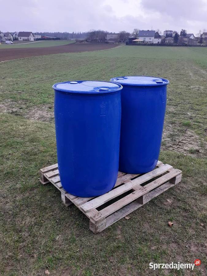 Nowa beczka plastikowa z dwoma wlewami 220 l ADR Somonino