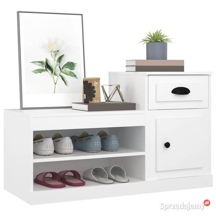 Szafka na buty biała 100x42x60 materiał Warszawa