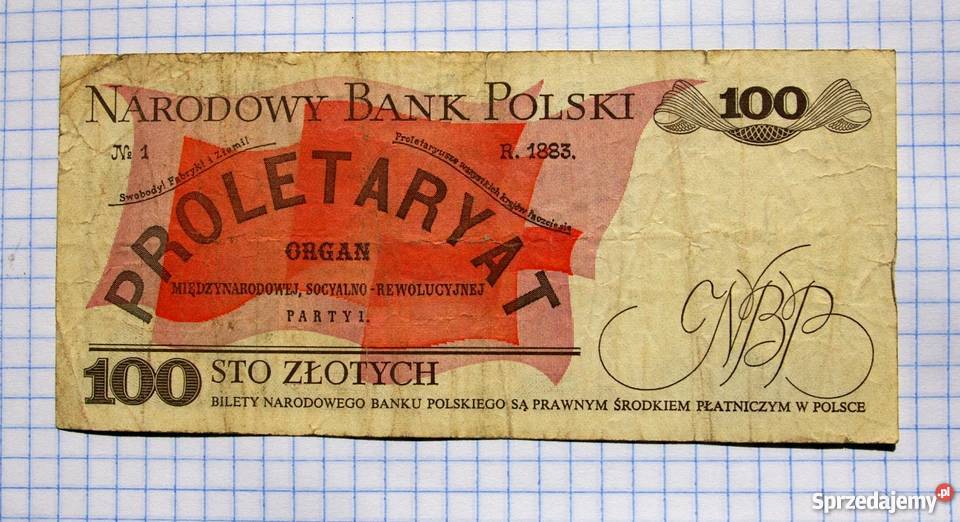 BANKNOT 100 ZŁOTYCH 1988 SERIA TG 8120282 Piszczac