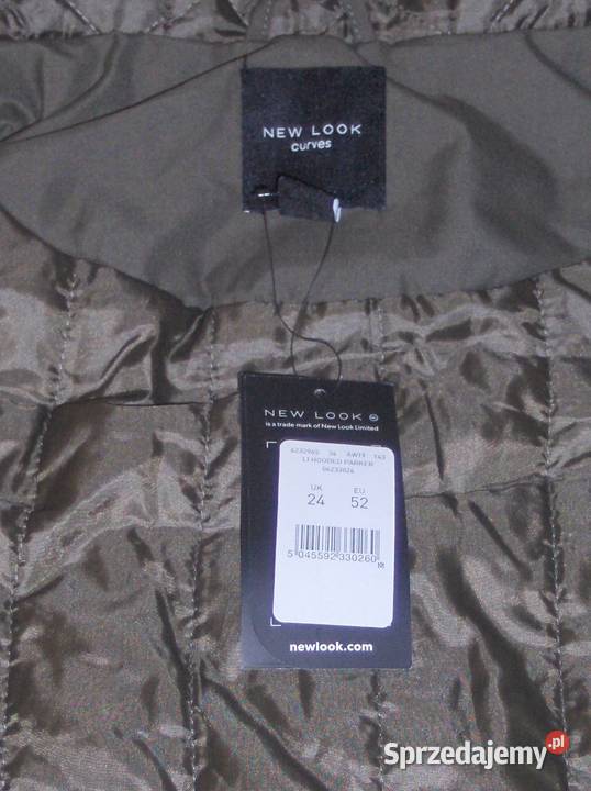 Damska ocieplana kurtka LOOK Curves 5052 Khaki łódzkie Łódź