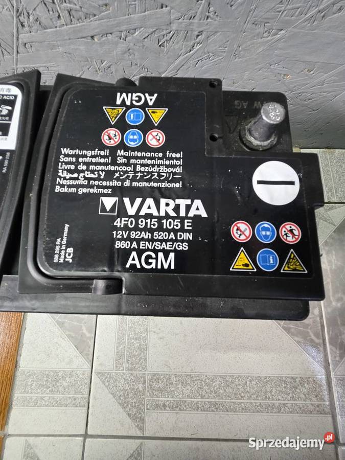 Akumulator audi AGM start stop 92 Ah 520A DIN Bolesławiec sprzedam