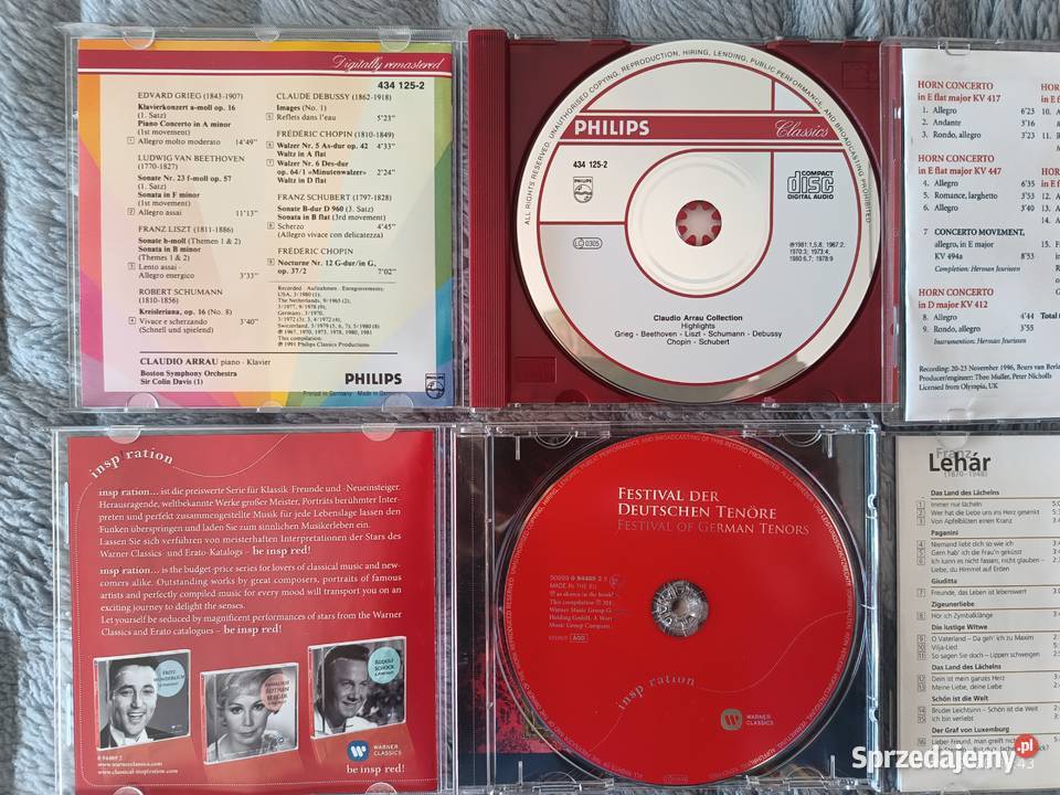 4 płyty CD z muzyczną klasyką CD Wronki