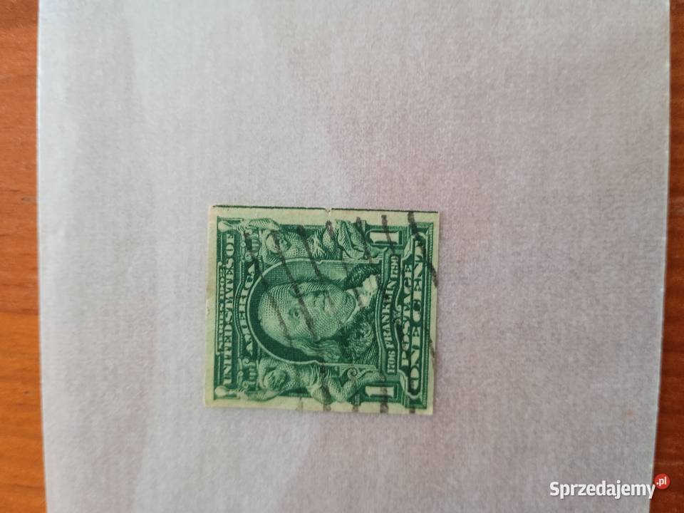 Benjamin Franklin znaczek USA Żabno
