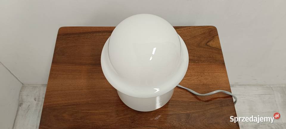 lampa stołowa szklana Karel Volf lata 70te mid Radomsko