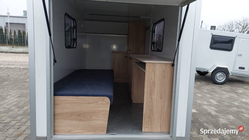 Mobilne Biuro OffROAD przyczepa na ryby wyprawę Leszno