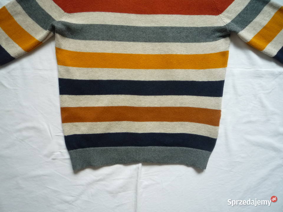 HM 122128 Sweter chłopięcy kolorowe pasy Bawełna Swetry Szczecin sprzedam