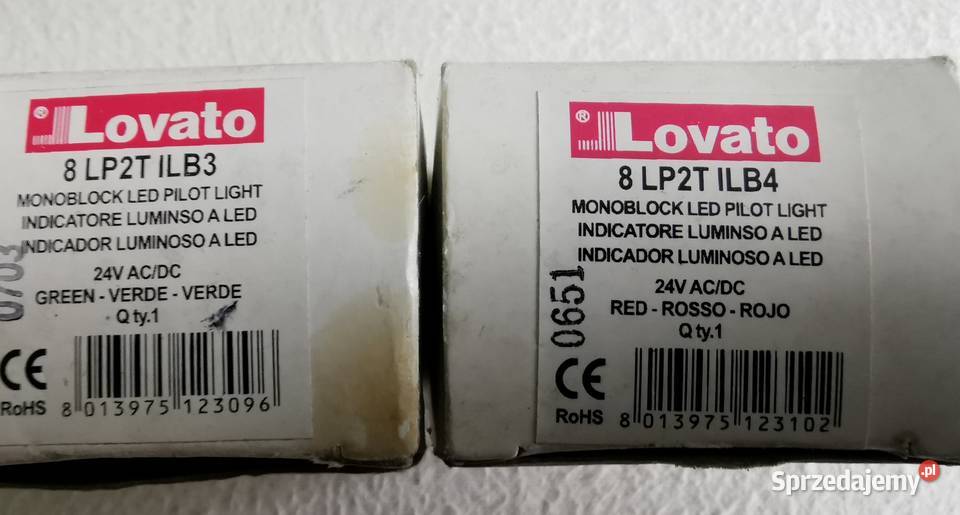 Lampki kontrolne Lovato Pozostałe Rędziny