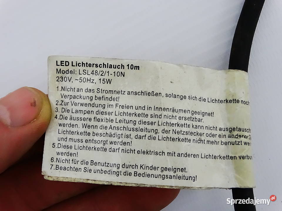 LED wąż świetlny 10 m czerwony do dekoracji lubelskie Biłgoraj