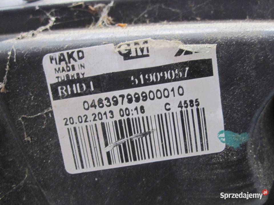 OPEL COMBO D lampa lewa przód 51909057 ANGLIK