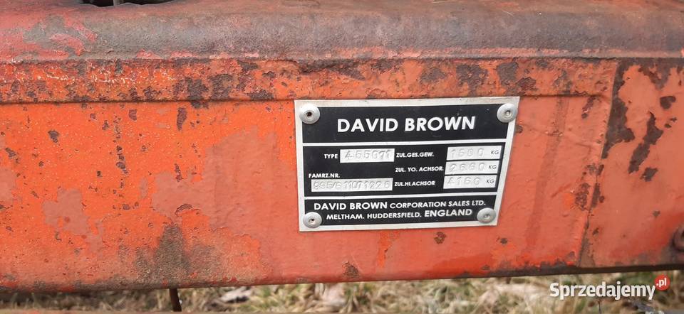 Ciągnik rolniczy David Brown 996 zarejestrowany warmińsko-mazurskie Frączki sprzedam