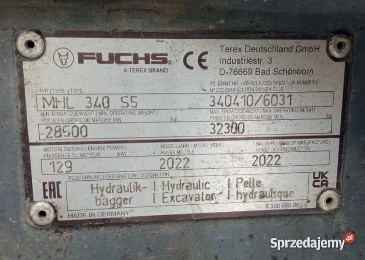 FUCHS MHL 340 S5 Suwałki