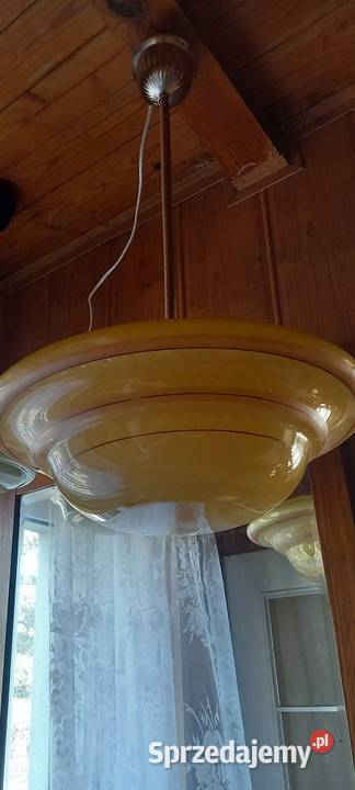Wisząca lampa Art Deco Ładny duży klosz ampla Skierniewice sprzedam