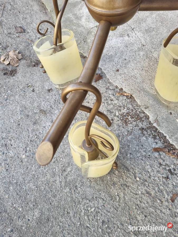 Żyrandol retro 3ramienny vintage 145 Płock sprzedam