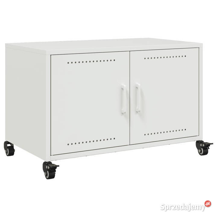 Szafka RTV biała 68x39x435 stal WM846643 mazowieckie