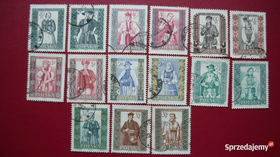 Znaczki Stroje ludowe Myszków