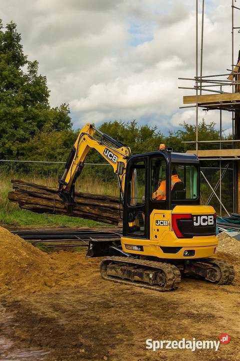 Usługi Minikoparką JCB 27T Wykopy Drenaże mazowieckie Warszawa