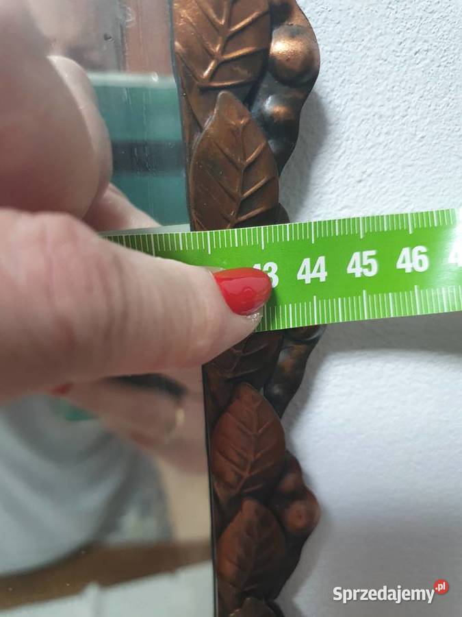 Stare lustro w miedzianej ramie Warszawa