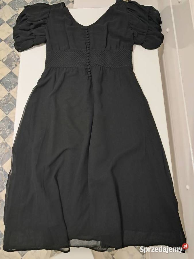 Sukienka wizytowa czarna Vintage Stories 40 do Inny materiał Kraków