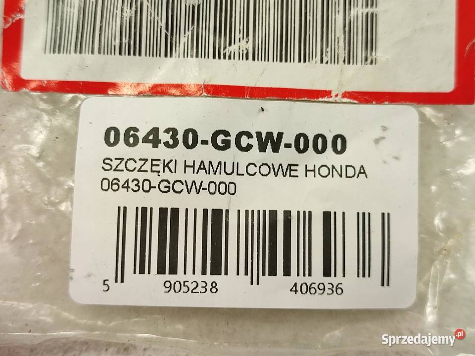 SZCZĘKI HAMULCOWE HONDA CH80 20012006 NOWE osobowe