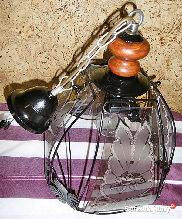 Lampa sufitowa żyrandol E 27 z PRL
