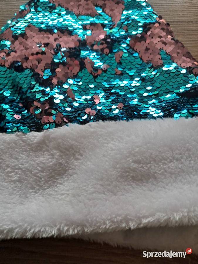 czapka Mikołaja z odwracalnymi cekinami stan Rozmiar 158 świętokrzyskie Sandomierz