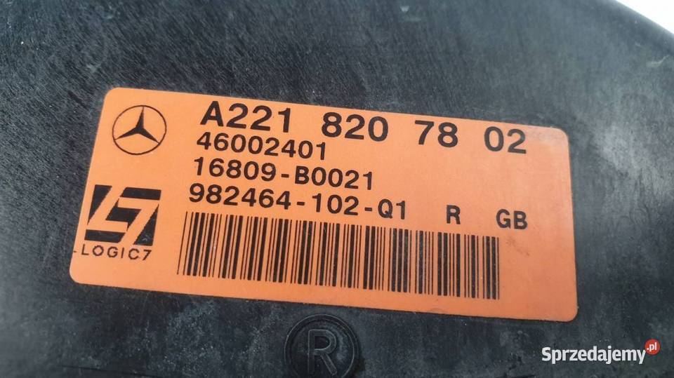 GŁOŚNIK WOOFER ZESTAW A2218207802 MERCEDES W221 kujawsko-pomorskie Lipno
