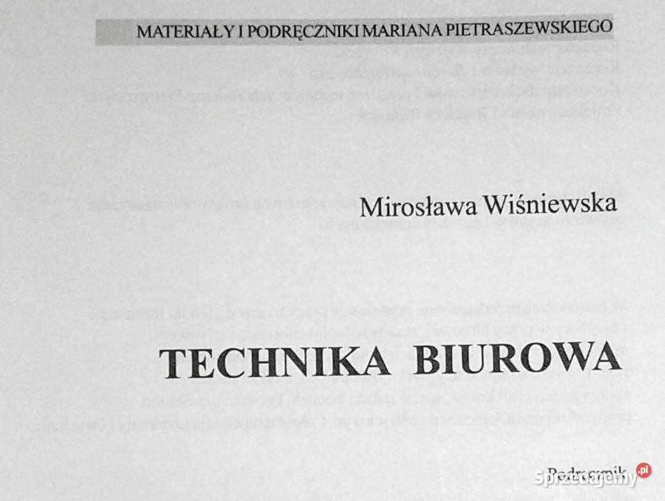Technika biurowa Mirosława Wiśniewska lubelskie Chełm