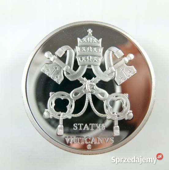 Posrebrzana Moneta Benedykt XVI Vaticanus śląskie Sosnowiec