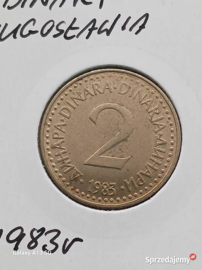 2 Dinary Jugosławia 1983 r Konin
