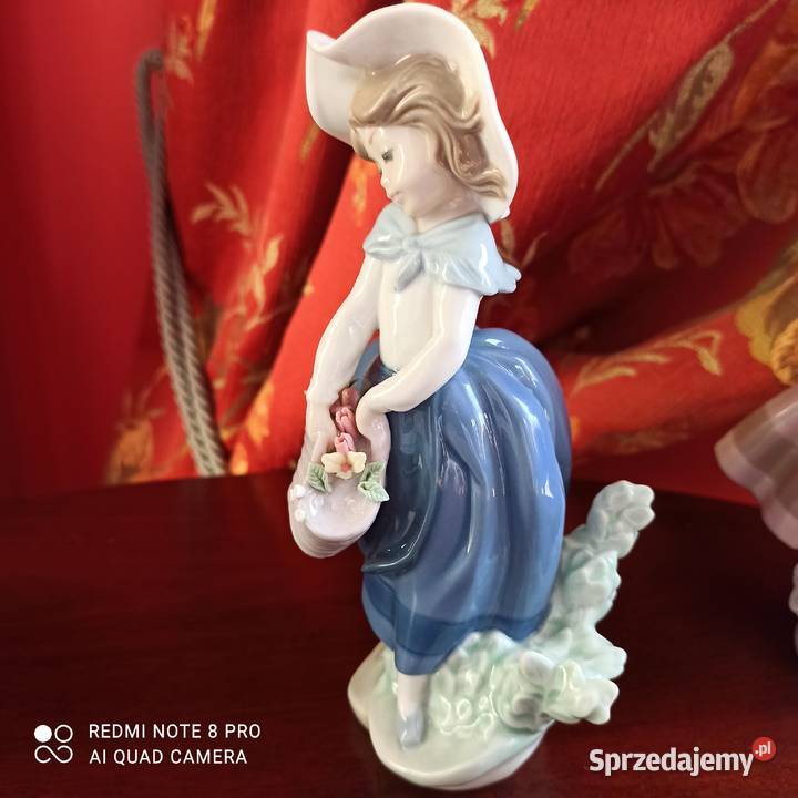 Lladro Figurka Daisa Z koszykiem piknikowym Hand Gdańsk