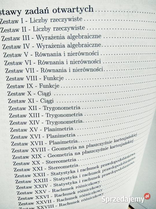 Testy maturalne matematyka używane aksjomat