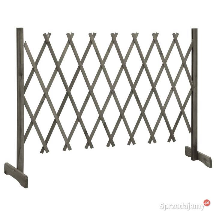Ogrodowy płot kratkowy szary 150x80 lite drewno Warszawa
