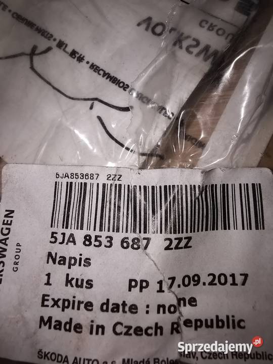 NOWY ORYGINALNY NAPIS EMBLEMAT TYŁ SKODA OCTAVIA Luzino