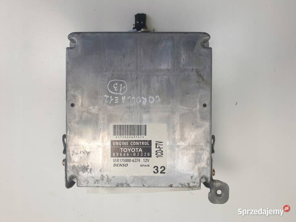 Toyota Corolla E12 20 D4D STEROWNIK SILNIKA Chełm