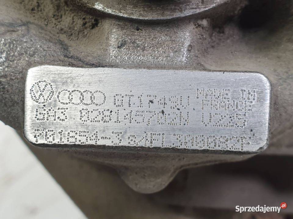 TURBOSPRĘŻARKA VOLKSWAGEN CADDY II 028145702N Lipno