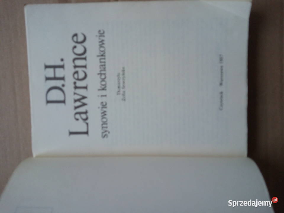 D H Lawrence Synowie i kochankowie osobowe Sokółka