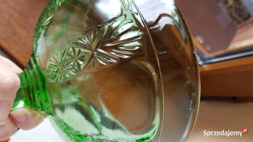 Owocarka kat 1172 Ząbkowice stare kolorowe szkło Dąbrowa Górnicza