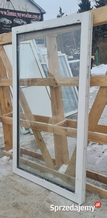 OKNA KacprzaK Witryna FIX 97x160 Używany TRAPEZ Okna ścienne sprzedam