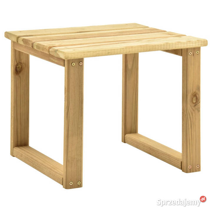 Leżak ogrodowy ze stolikiem i poduszką