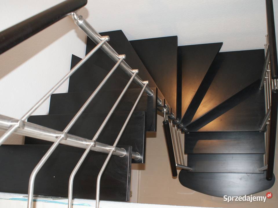 Schody CORA metalowe model Mix 180 vertical L90 jednobiegowe  wielkopolskie Kościan