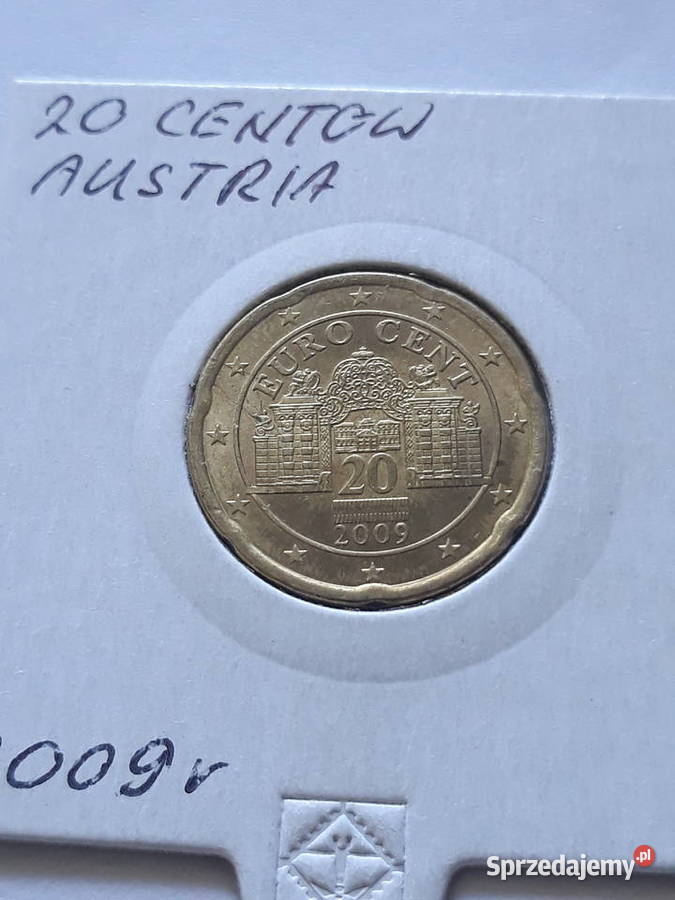 20 Eurocentów Austria 200220072009 r Konin