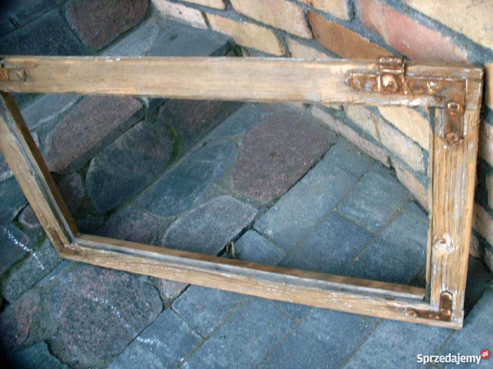 Stare okno rama okienna retro loft lustro