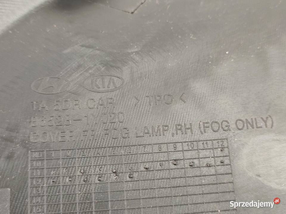 KRATKA HALOGENU PRAWA KIA PICANTO TA 20112015