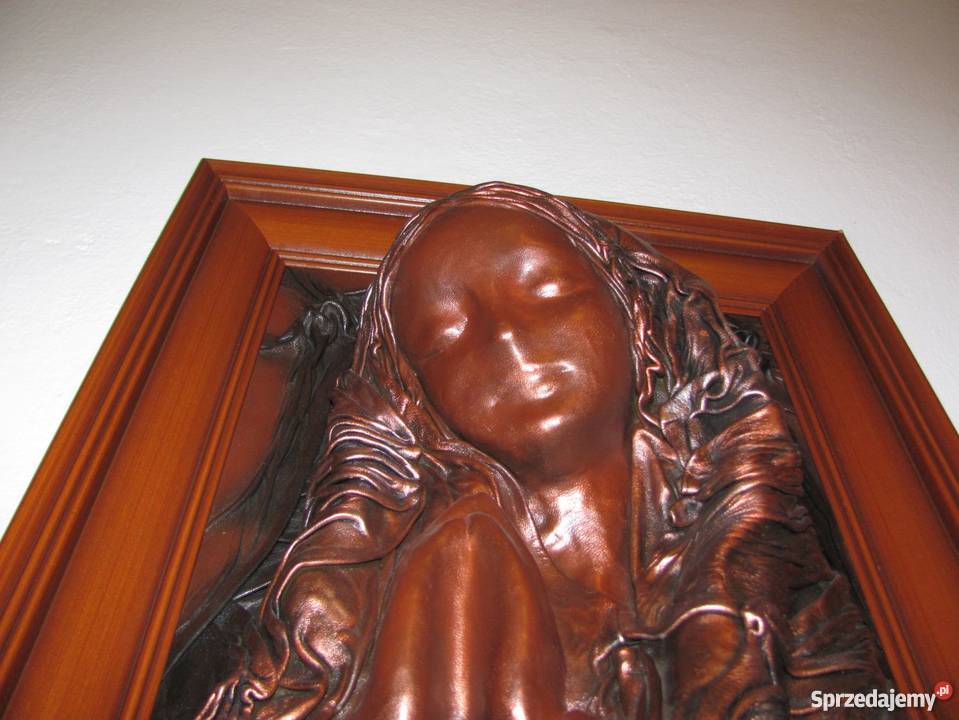 Obraz Madonny 3D ze skóry naturalnej Zamość