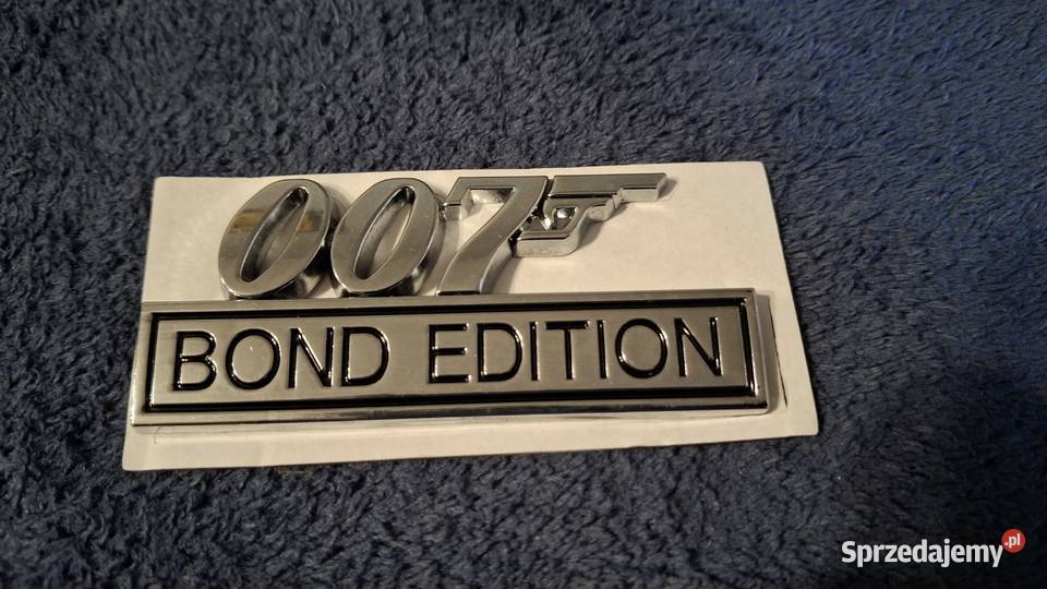 Emblemat metalowy 007 bond edition 3D Warszawa sprzedam